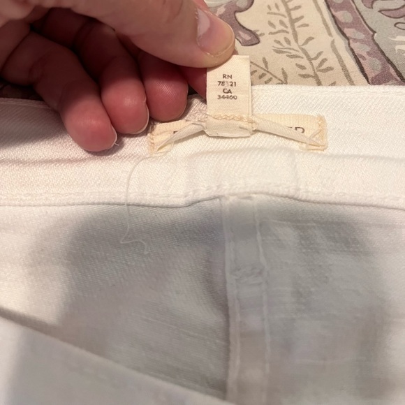 Eileen Fisher‎ white denim straight leg jeans women’s size 12 mid rise - Picture 8 of 9